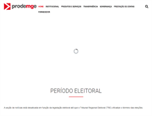 Tablet Screenshot of prodemge.gov.br